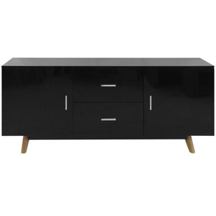 Black High Gloss Side Table Wayfair Co Uk Save