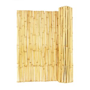 Natural Rolled Bamboo Panel Fence