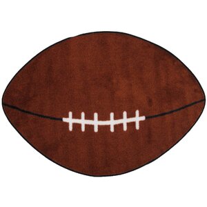 Fun Shape Football Sports Area Rug