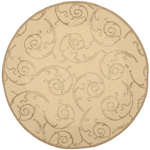 Octavius Natural & Brown Indoor/Outdoor Area Rug