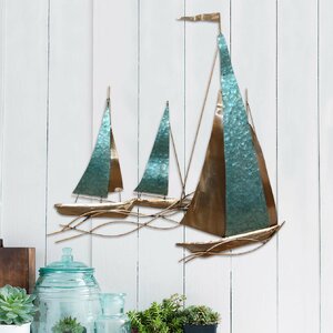 Sailboat Metal Wall Du00e9cor