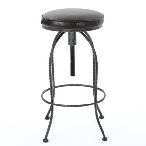 Benoit Adjustable Height Swivel Bar Stool by Wil..