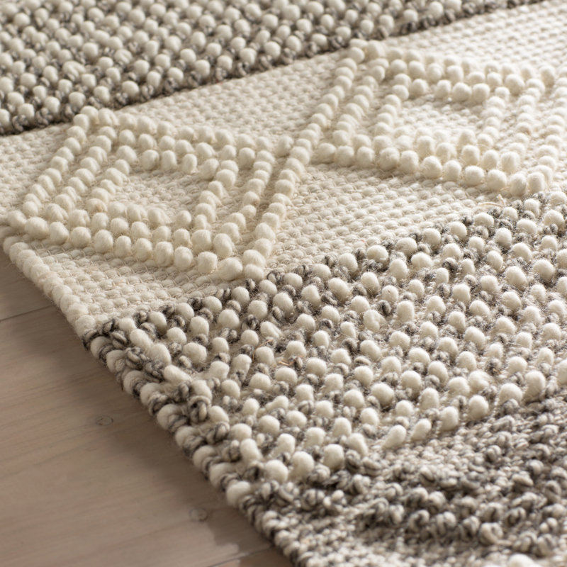 Billie Hand-Tufted Gray/Ivory Area Rug & Reviews | AllModern