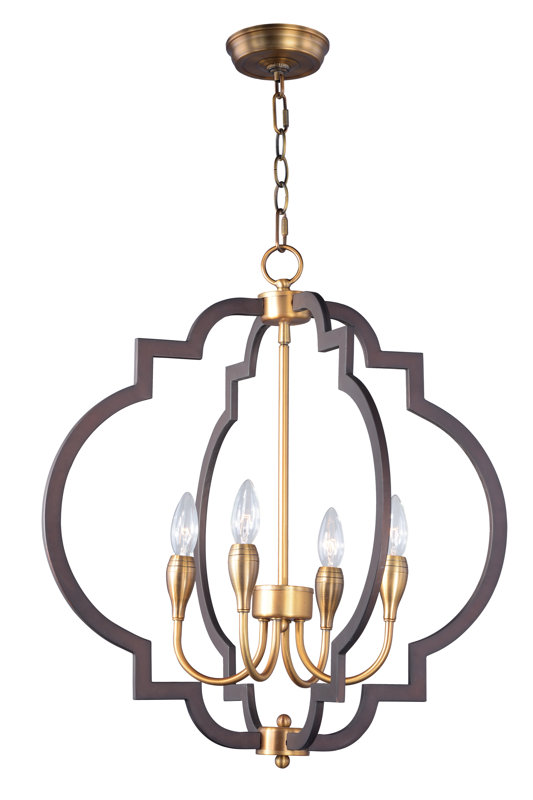 Everly Quinn Astin 4Light Candle Style Chandelier & Reviews Wayfair
