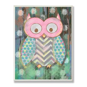 Stella Distressed Woodland Owl Wall Plaque