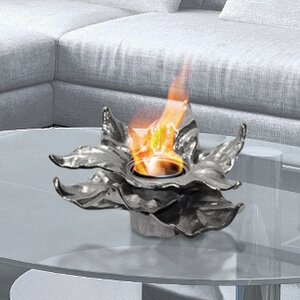 Heathcote Botanical Gel Fuel Tabletop Fireplace