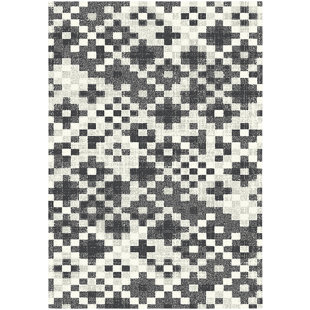 Grey Patterned Rug Wayfair Co Uk Rubie Vintage Geometric Pattern Grey Rug