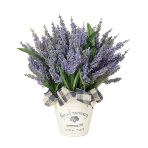 Heather Floral Arrangement in French Clay Pot