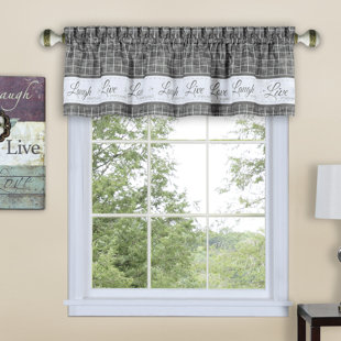 Gray Silver Yellow Gold Valances Kitchen Curtains You Ll Quickview