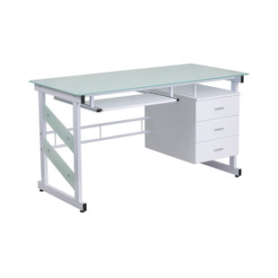 Glossy White Desk Wayfair Highgate White Desk
