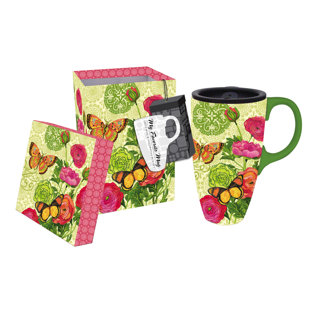 Cypress Home Mugs Teacups You Ll Love Wayfair Botanica Boxed Latte Travel Mug By Cypress Home
