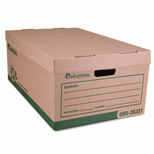 Brown Storage File Box Wayfair Recycled Record Storage Box Letter 12 X 15 10 Kraft Carton