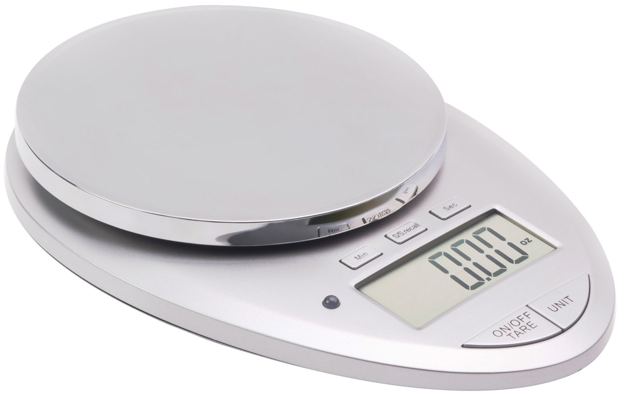 Ozeri Pro II Digital Kitchen Scale with Removable Glass Platform and Countdown Kitchen Timer (1