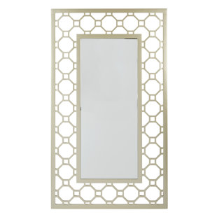 Gold Geometric Mirror Wayfair Rectangular Gold Framed Modern Contemporary Wall Mirror