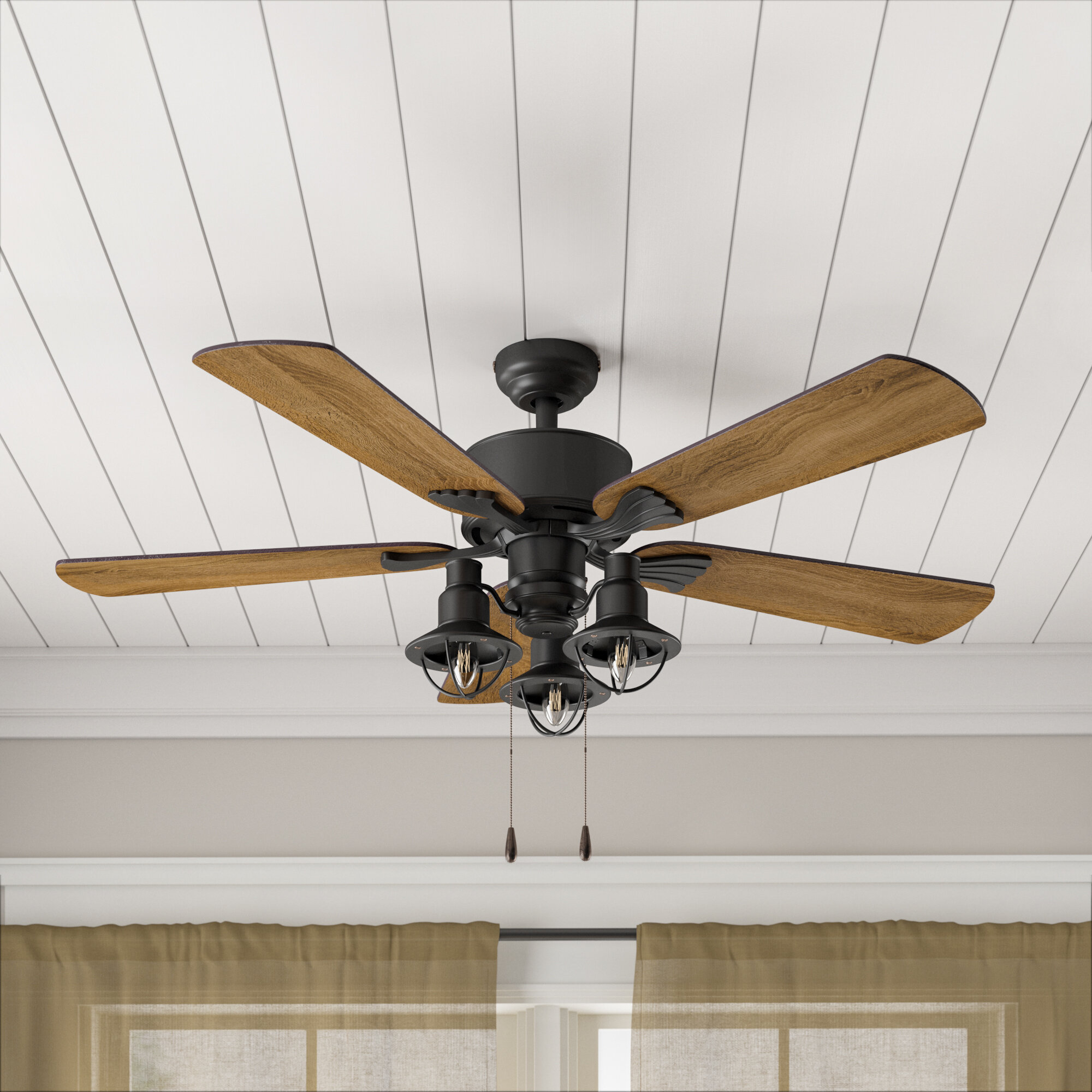 Controlled Fans On 1839 Vaulted Ceilings With Surface Mount