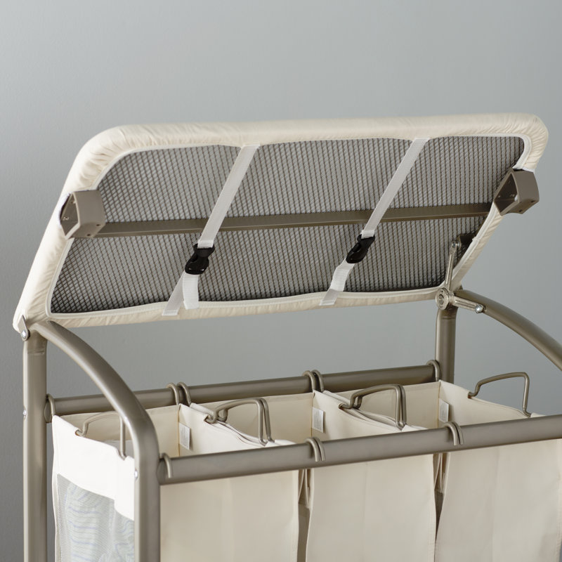 Laundry Sorter Hamper With Folding Table Reviews Birch Lane Laundry Sorter Hamper With Folding Table