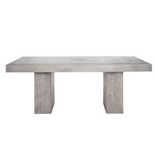 Outdoor Concrete Dining Table Wayfair Dinsmore Indoor Outdoor Dining Table