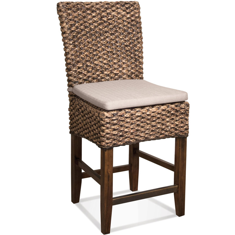 24 75 Woven Seagr Bar Stool Reviews Birch Lane 24 75 Woven Seagr Bar Stool