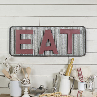 Eat Wall Decor Wayfair Eat Metal Sign Wall Décor