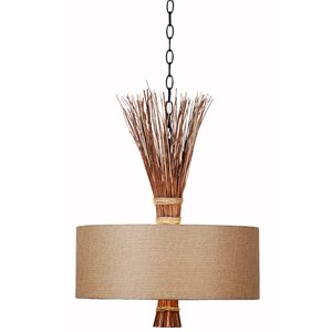 Sheaf 3-Light Drum Pendant