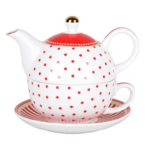 Tea for One 3 Piece Porcelain Tea Set