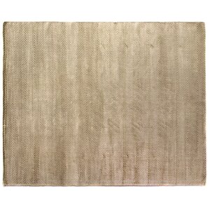 Herringbone Stitch Light Beige Area Rug