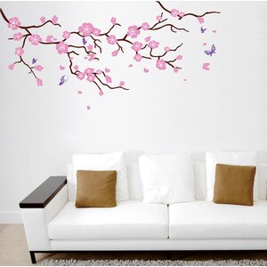 Cherry Blossom Tree Branch Wall Decal