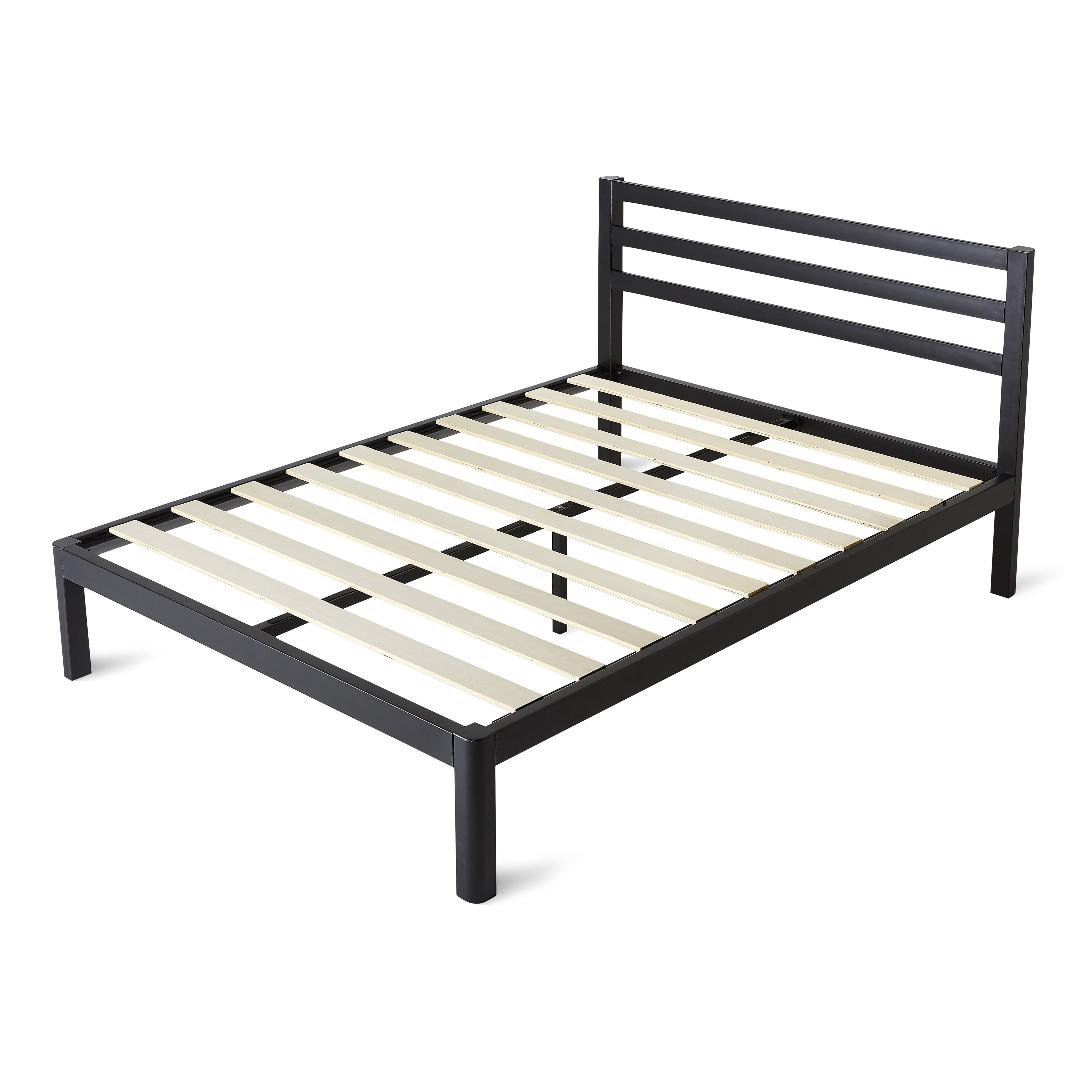 Alwyn Home Wood Slat Bed Frame With Headboard Reviews Wayfair