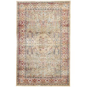 Bitteridge Taupe/Blue/Mauve Area Rug