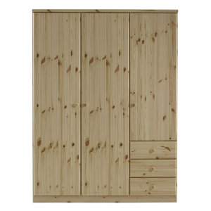 Drehtürenschrank Ribe, 202 cm H x 151 cm B x 59..