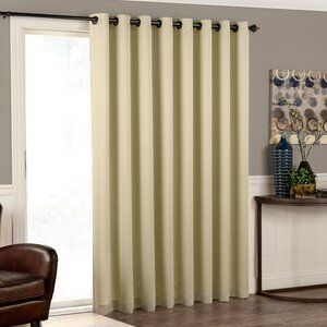 Cantor Solid Room Darkening Grommet Single Curtain Panel