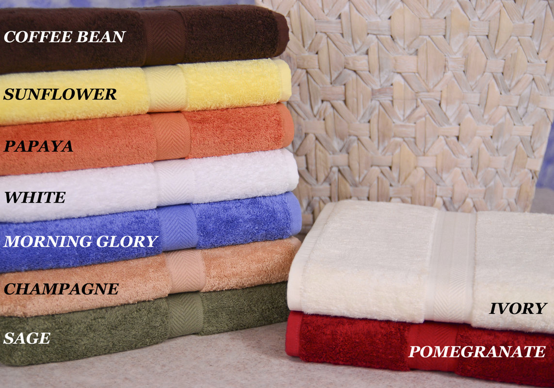 Homestead Textiles Ring Spun Cotton Line Bath Towel Towel Set & Reviews