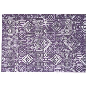 Gharass Violet Area Rug