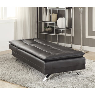 Tufted Leather Chaise Wayfair Catargiu Comfortably Tufted Leather Chaise Lounge