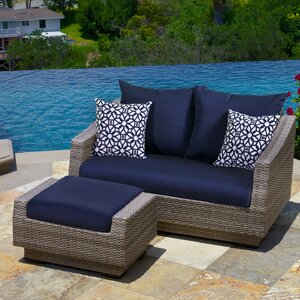 Alfonso Loveseat and Ottoman with Cushions