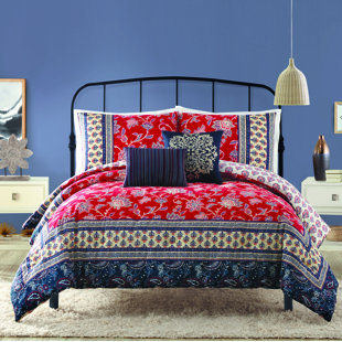 Paisley Bedding You Ll Love Wayfair Hofer Cotton 5 Piece Reversible Comforter Set