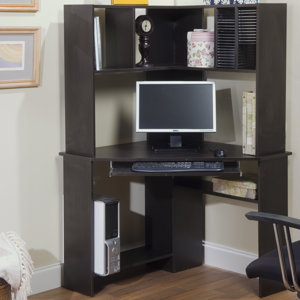 Friedman Corner Computer Desk with Hutch