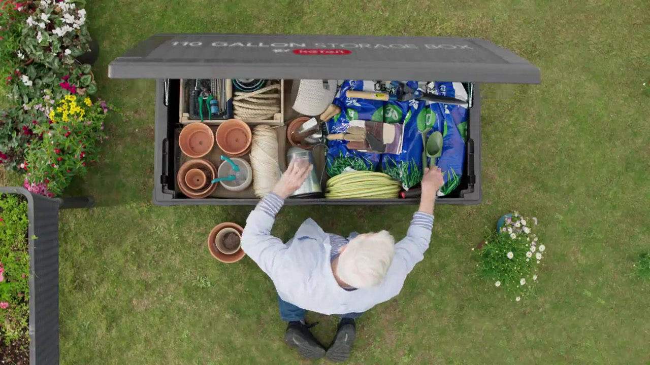 Keter Borneo 110 Gallon Resin Deck Box & Reviews Wayfair