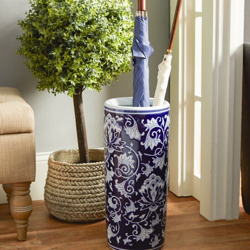 Three Posts Ceramic Umbrella Stand & Reviews Wayfair