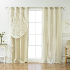 Brockham Solid Blackout Thermal Grommet Curtain Panel Pair (Set of 2)