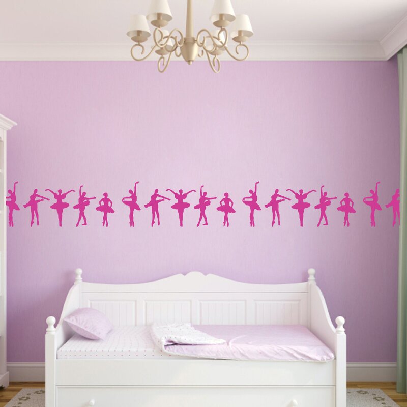 SweetumsWallDecals Ballerina Border Wall Decal & Reviews | Wayfair