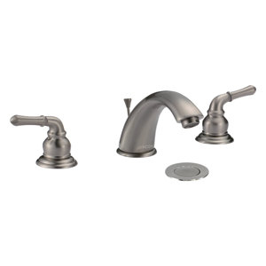 Fawn Double Handle Widespread Bathroom Faucet with Pop-up Drain
