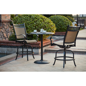Wabon 3 Piece Bar Height Dining Set