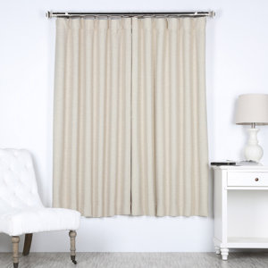 Jolene Solid Blackout Thermalu00a0Rod Pocket Single Curtain Panel