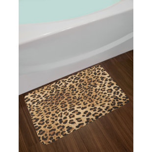 Animal Print Bath Rugs Mats You Ll Love Wayfair Leopard Print Skin Pattern Of A Wild African Safari Animal Ful Panthera Cat Non Slip Plush Bath Rug