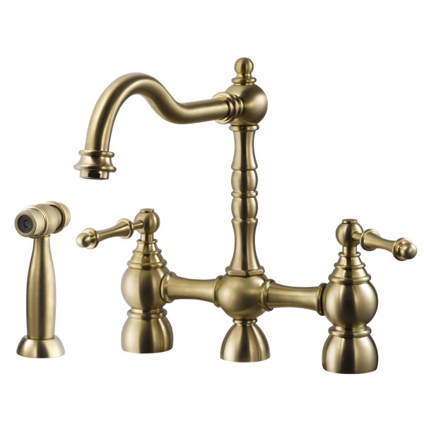 Houzer Lexington Bridge Faucet With Sidespray Wayfair