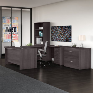 Studio C 3 Piece U Shaped Desk Office Suite