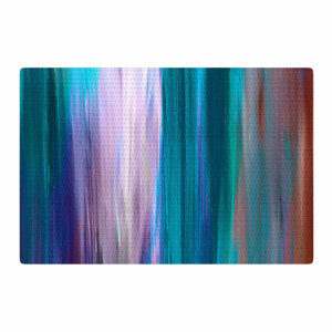 Ebi Emporium Irradiated Multi 3 Teal/Lavender Area Rug