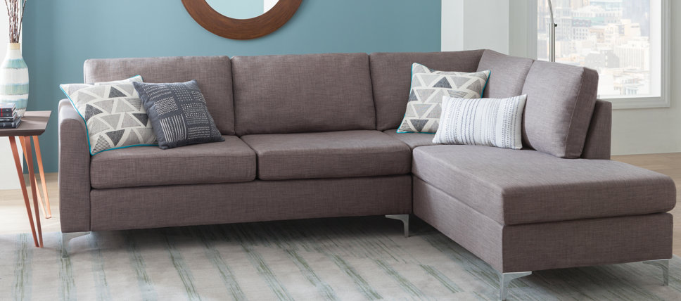 Modern Contemporary Living Room Furniture Allmodern Reversible Sectionals