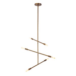 Line Wave 6-Light Sputnik Chandelier